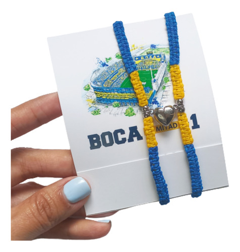 Pulseras Para Parejas Imantadas Boca Juniors