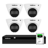 Kit 4 Câmeras Vlp1230d Ip 1080p Intelbras Nvr 1404 Hd 1tb Ba