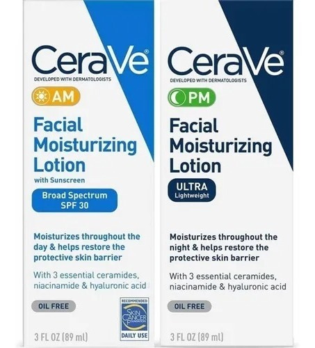 Kit Crema Facial Cerave Am&pm