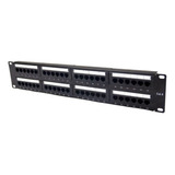 Patch Panel Cat6 48 Portas Com Guia Traseira Dupla