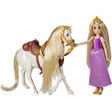 Muñeca Princesa Disney Rapunzel Con Su Caballo Maximus