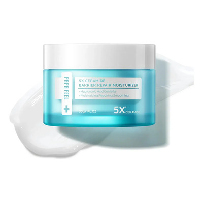 Papa Feel Crema Hidratante Facial Con 5X Ceramidas, Ácido Hialurónico Y Centella Asiática，Repara La Piel, Express Aclara,Apto Para Pieles Sensibles, Piel Grasa, Pieles Secas Y Todo Tipo De Pieles,30g | MercadoLibre
