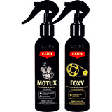 Motux Verniz De Motor Para Moto Razux + Foxy Limpa Corrente