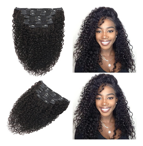 Jiarosi - Extensiones De Pelo Rizado 3c 4a Afro Rizado, 8a B