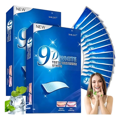 Tiras Blanqueadoras Dentales 9d White 28 Piezas Antideslizantes White Higiene Bucal Dmtogeltd | MercadoLibre