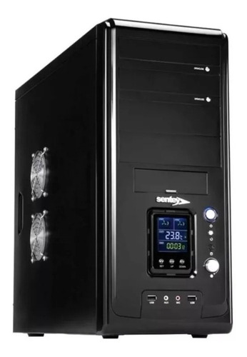 Gabinete Pc Gamer Sentey Ds1 Mid Tower 4 Coolers Lcd Frontal