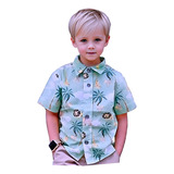 Camisa Safari Manga Curta - Infantil Masculina