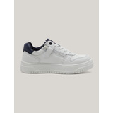 Zapatillas Casuales Con Cordones Blanco Tommy Hilfiger