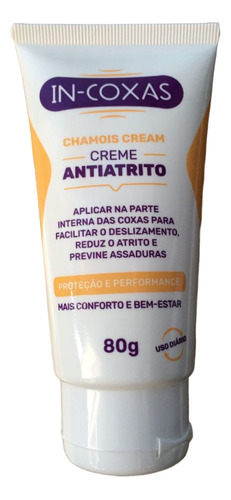  Creme Antiatrito In-coxas 80g - Previne Assaduras Nas Coxas Fragrância Neutro