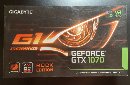 Placa De Video Geforce® Gtx 1070 G1 Rock 8g