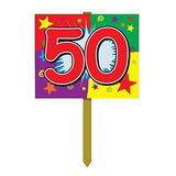 50 Birthday Yard Sign Party Accesorio (1 Cuenta)