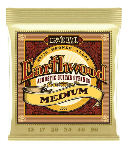 Cuerdas Ernie Ball 2002 Guit Acustica Bronce 13-56 Earthwood