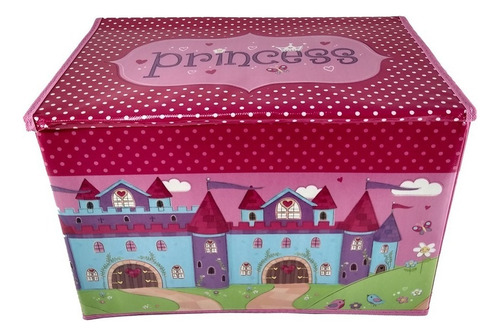 Caja Organizadora Juguetes Cuadrada Diseño Infantil 37 X 25 Color Princesa