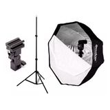 Octabox Softbox Sombrilla 120cm + Tripie Linco + Bracket 