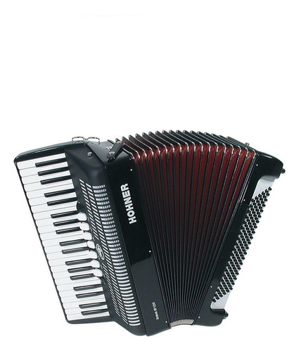 Acordeon Hohner Bravo3  Iz8032 Bk 120baixos 41t 7/3 Reg*