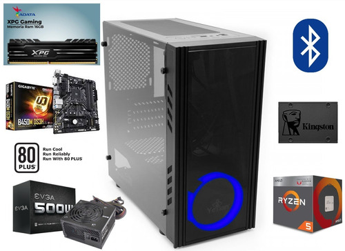 Computadora Gamer Ryzen 5 Radeon Vega 11 16gb Ram Ssd+hdd