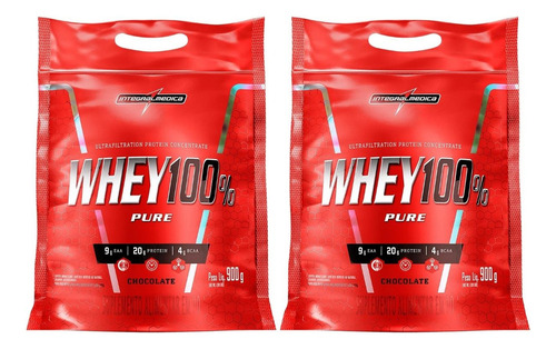 Whey 100% Refil - 1,8 Kg - Integral Medica Sabor Chocolate