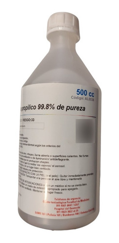 Kit Limpieza  Alcohol Isopropilico 500cm3 %99 Pc Play