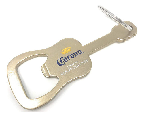 Corona Llavero Abrebotellas Con Forma De Guitarra