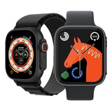 Relógio Inteligente Smartwatch Hw8 Serie 2 Ultra 45mm Cor Da Caixa Preto Cor Da Pulseira Preto