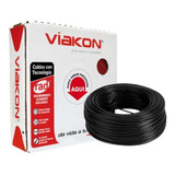 Cable De Cobre Cal 12 Awg Viakon Color Negro