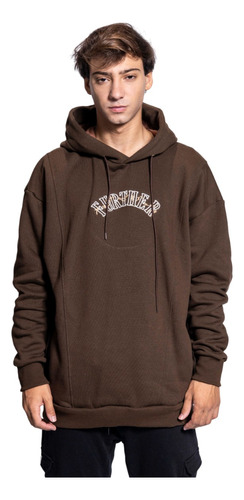 Buzo Hoodie Frizado Oversize Hombre Canguro Capucha Shaffe