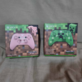 Coleção Controle Minecraft Pig E Creeper Como Novos Xbox One
