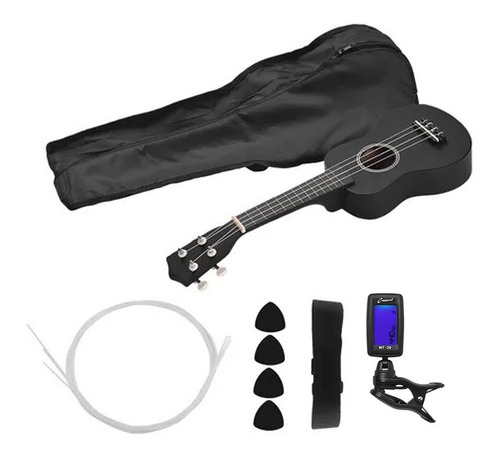 Kit De Ukelele Soprano Acústico De 21 Pulgadas, Regalo Para