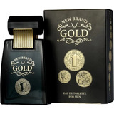 Perfume New Brand Gold For Men 100ml Edt Lacrado