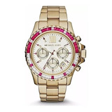 Reloj Michael Kors Mk5871 Everest Gold Pink 42 Mm Para Mujer