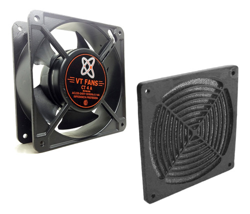 Turbina Fan Cooler 220v 120x120 X38mm Ruleman + Reja Con Fi#