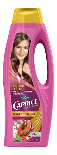 Shampoo Caprice 2 En 1 Cont. Caída Mamey + Arginina 750 Mls.