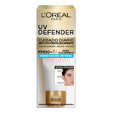 Crema Facial L'oréal Uv Defender Hidratación Fps 50 40 G