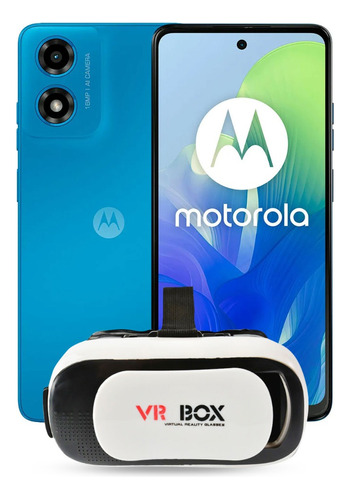 Motorola Moto G04 Dual Sim 128gb 8gb Ram Azul + Lentes Vr Box De Regalo