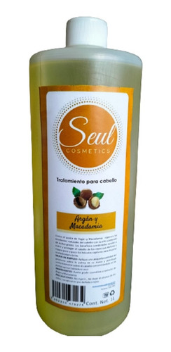 Aceite De Argán Y Macadamia Para Cuidado Del Cabello 1 Litro