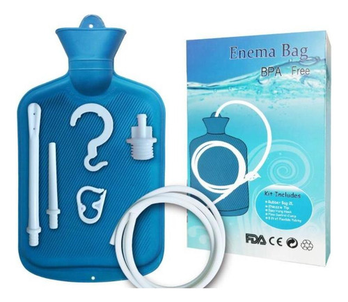 Collapsible, Reusable Bowel Enema Cleansing Suit