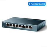 Switch 8 Puertos Gigabit Carcasa Metal Tl-sg108 Tp-link 