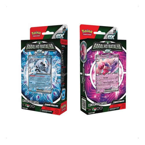 Jogo Cartas Pokemon 2x Decks Batalha Ex - Chien Pao/tinkaton