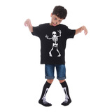 Camiseta Esqueleto Só Osso - Halloween - Quimera Kids