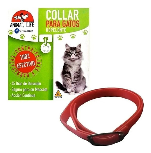 Collar Repelente Anti Pulgas Para Gatos Animal Life