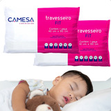 Kit 2 Travesseiros Infantil P/ Criança Antialérgico Macio