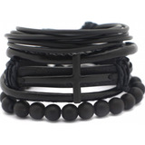 Kit De Pulseiras Cruz  Masculino Universo Maschio