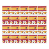 Pegatinas Desechables Con La Bandera Nacional De España, 20