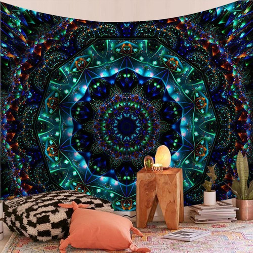 Mandala Manta Decorativa For Colgar En La Pared, Yoga