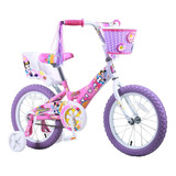 Bicicleta Bmx Flower Princess Niña, Rosa, 16 Pulgadas