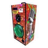 Maquina Karaoke Caixinha 6 X 1 Com Hdmi E 2 Microf Vermelha