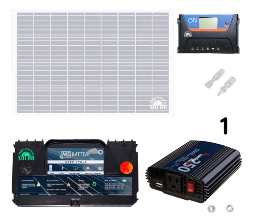 Kit Casa Solar Básico De 100w  De 500w/h Día Parte 1