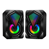 Parlante Gamer Rgb Usb Pc Speaker