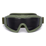 Verde Oscuro Militar Airsoft Táctico Gafas De Disparo