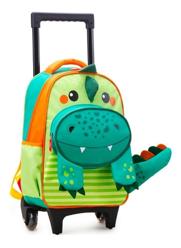 Mochila Masculina Infantil Pequena Com 2 Rodinhas In1113r 